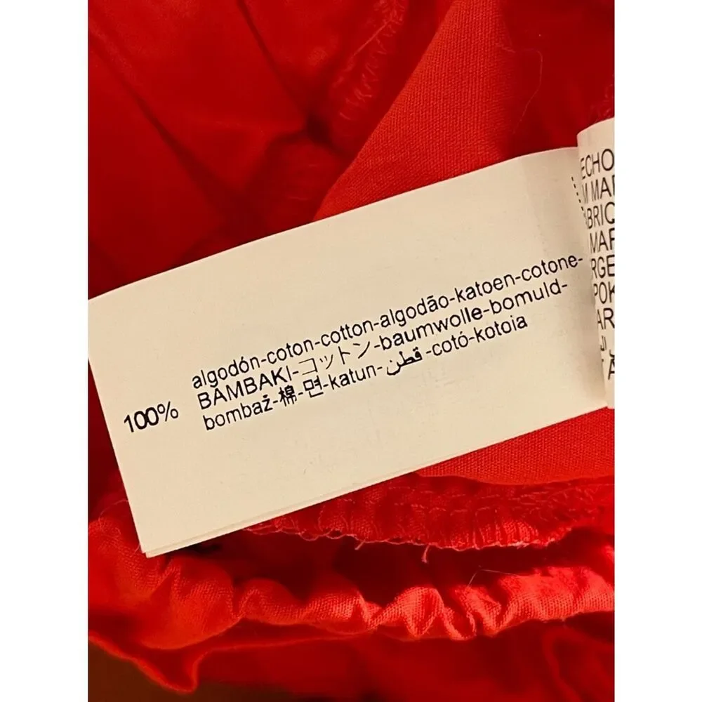 Zara Red Girls' Tiered Skirt